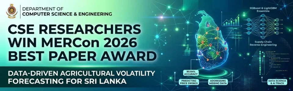 CSE Researchers Win MERCon 2026 Best Paper Award for Data-Driven Agricultural Volatility Forecasting
